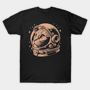 Black Astro Cat T-Shirt